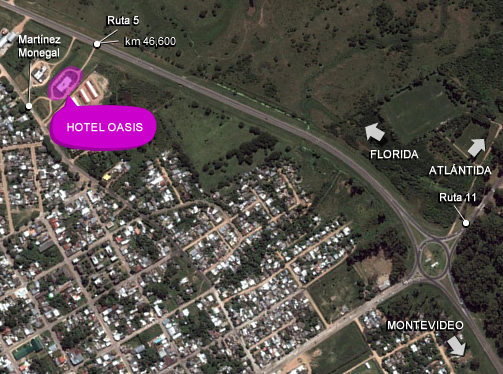 hotel oasis - como llegar